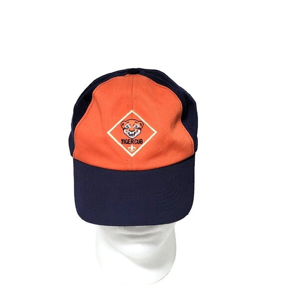 Boy Scouts Tiger Cub Scout Hat Uniform Cap Small Medium S/M Adjustabale BSA USA - Picture 1 of 4